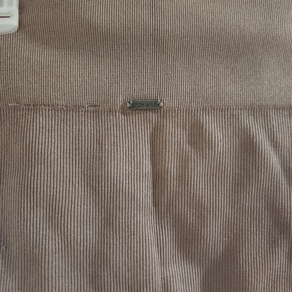Gilly Hicks Athletic Ribbed Seamless Shorts Brown Size M - Picture 3 of 4